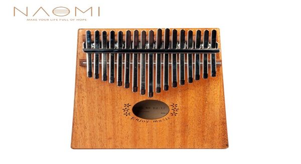 NAOMI 17 teclas Kalimba pulgar Piano pulgar dedo Piano 17 teclas Sapele madera instrumento Musical New5142600