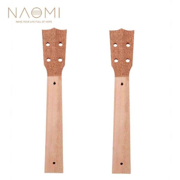 Naomi 2 PCS Cabello de ukelele de caoba 26 pulgadas Cabezal de madera sapele Veener para tenor ukelele dio ukelele piezas 8198998