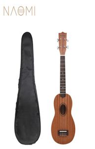 NAOMI 21039039 Ukelele Soprano Sapele Hawaii guitare acajou 12 frettes Uke Kit WGig sac New9565727
