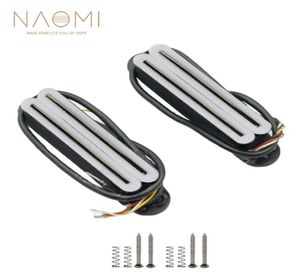 NAOMI 2pcs Pickup de humbucker de una sola bobina de riel dual para guitarra eléctrica Accesorios de piezas de guitarra de alta calidad6967106