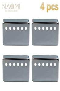 Naomi 4 PCS Metal Humbucker Pick -up Cover 50mm voor LP Style Electric Guitar Parts Accessoires Slip kleur new1809837