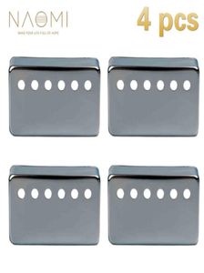 Naomi 4 PCS Metal Humbucker Pick -up Cover 50mm voor LP Style Electric Guitar Parts Accessoires Sliver kleur Nieuw 1922725