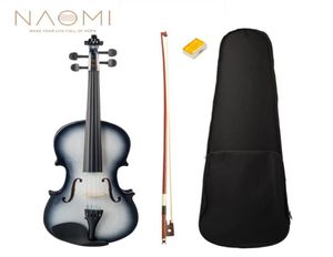 NAOMI 44 Violín acústico para estudiantes Juego de violín Juego de violín WBOW Rosin Violín Conjunto de New7941348