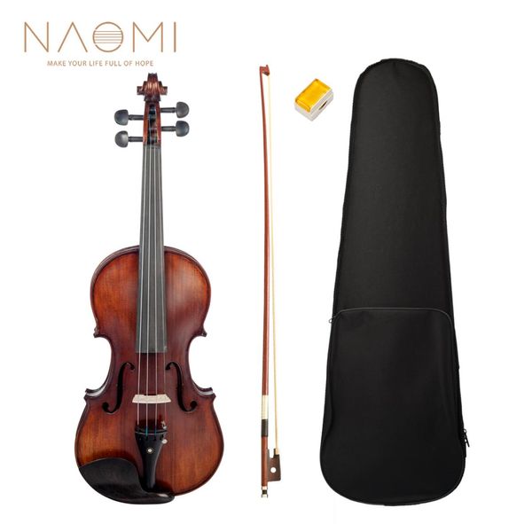 NAOMI – violon acoustique 44, pleine grandeur, finition mate, accessoires en ébène, haute qualité, New5329344