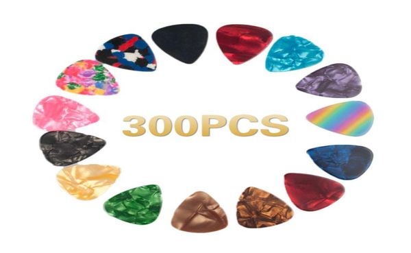 Naomi Guitar Picks 300pcs Guitar Picks Plectrum Diverses Couleurs 6 Épaisseur Pick Box Parts de guitare Accessoires New9336940