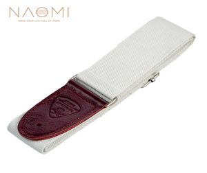 Sangle de guitare Naomi Tête en cuir STRAP ALIGNABLE POUR GUITARE ACCESSOIRES DE GUITARE DE GUITARE BLANC NEW5976924