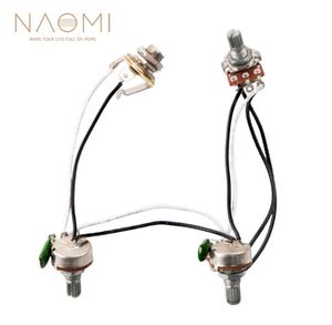 Kit de arnés de cableado de guitarra NAOMI, tres perillas más un interruptor de línea de interfaz, nuevo para guitarra DIY Replcaement5857034