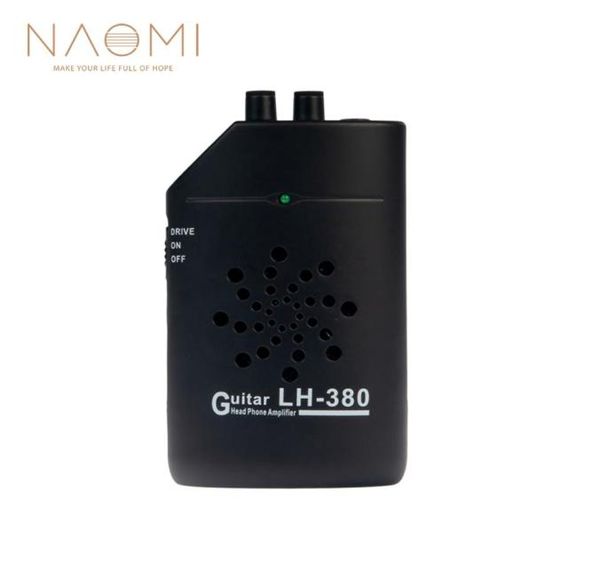 Naomi LH380 Mini Guitar Amplificador Cabezal Amplificador Portable Guitar Guitar Parts Accesorios Black New4068415