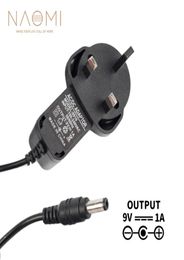 NAOMI – chargeur d'alimentation 9V 1A, adaptateur d'alimentation britannique, noir, pour effets de guitare, pièces de pédale, prise britannique, accessoires de guitare 7924054