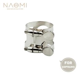 NAOMI Soprano Saxophone Embouchure Ligature W Double Vis Métal Ligature Pour Saxophone Soprano Bec 4383206