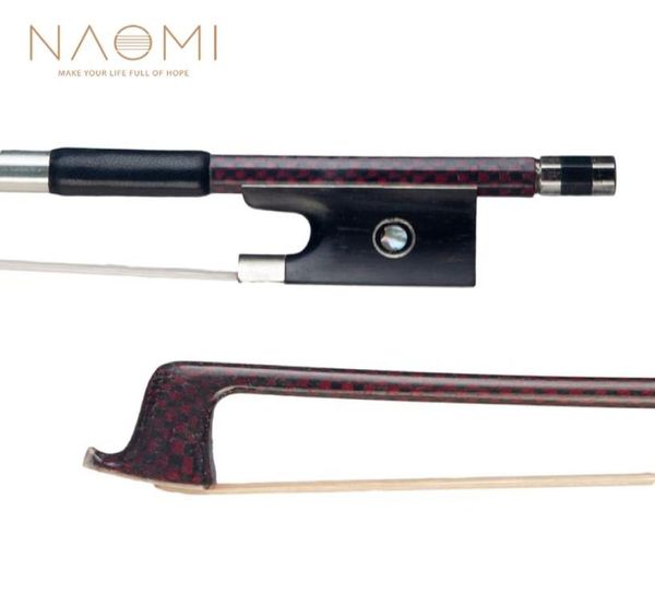 NAOMI – archet de violon 44 en Fiber de carbone, pour violon pleine grandeur avec yeux de Paris, pièces et accessoires, New2158480