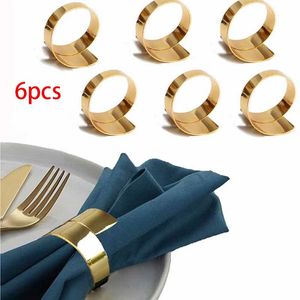 Servetringen 1 legering metalen ring voor trouwtafel decoratie houder servilletero handdoek diner deco drop levering 2022 smtf3