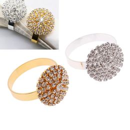 Napkin Rings Bling Diamond Design Ring Holder Dinner Party Wedding Banquet Table For Home Kitchen Tool