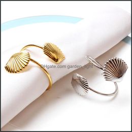 Servet ringen shell sier ring gouden houder drop levering home tuin keuken eetbalk tafel decoratie accessoires otw0v