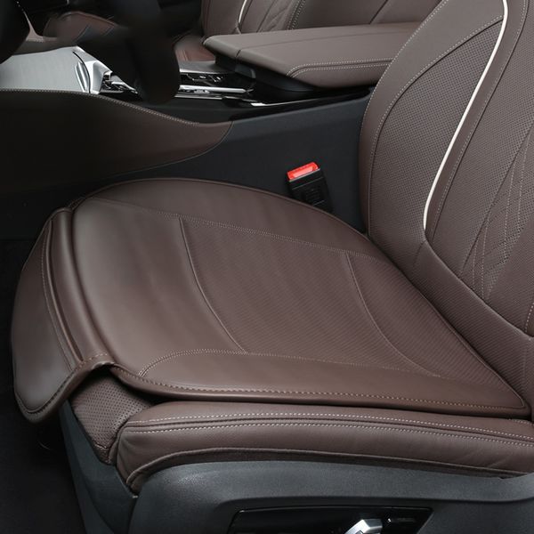 Fundas de cojines de asiento de cuero de lujo NAPPA para BMW3 5 7 Series X1/X3/X5, productos interiores impermeables para automóviles, almohadilla antideslizante decorativa