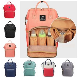 Nappy Backpack Bag Large Capacity Mummy Bag Mom Baby Multi-function Diaper Bags Waterproof Outdoor Nursing Bag Travel Organizers DHW4122