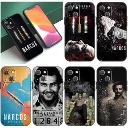 Narcos TV Series Pablo Escobar Black Phone Case pour Apple iPhone 14 12 13 Mini 11 Pro XR XS MAX 6S 7 8 Plus 5S SE 2020 2022