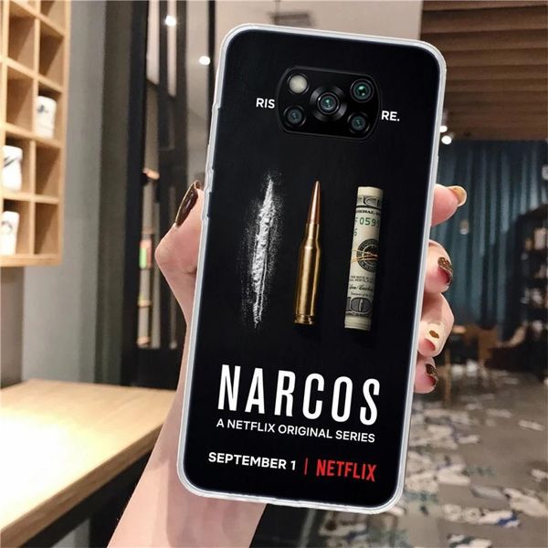 Narcos TV Serie Pablo Escobar Case de teléfono suave para Xiaomi Poco X3 Pro X5 X4 NFC M4 M3 M2 F3 F2 F1 MI Nota 10 Lite A3 A2 A1 CC9 G