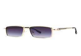 Pierras de espejo modernas de gafas de sol cuadradas estrechas en forma de gueparh de guepardo gafas de sol decorativas 2a3501935298