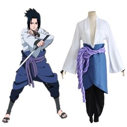 Naruto cosplay Shippuden Sasuke Uchiha 3 generación cos ropa Naruto Cosplay 3rd ver traje con Nursing256V