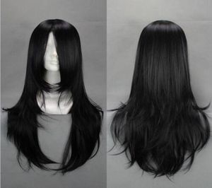 Naruto Hyuuga Neji Long Black Wig anime cosplay pruiken 65 cm synthetische anime kostuum haar levering3754982