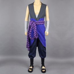 Naruto Shippuden Hebi -organisatie Uchiha Sasuke Outfit Cosplay Costume240Q