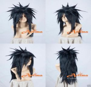 Naruto Uchiha Madara Black Long Anime Cosplay Cosplay Costume WIG016102499