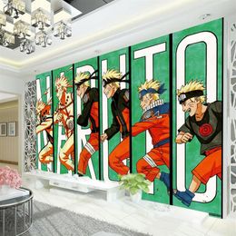 Naruto papier peint japonais anime 3D murale enfant garçons chambre TV fond personnalisé dessin animé papier peint salon grand wall232k