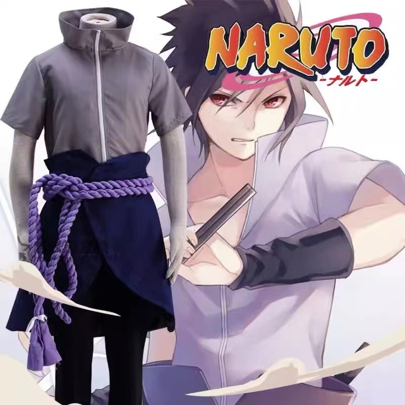 Naruto Winds Sasuke Cosplay de tecido de alta qualidade