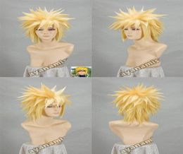 Naruto Yondaime Hokage Wave Feng Shui Door Blonde Short Cosplay Party Anime Wiggtgtgtgtgt Nieuwe hoge kwaliteit 1766316