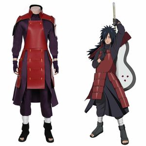 NARUTO0 Uchiha Madara Cosplay Kostuum Top Broek Outfits Halloween Suit283r