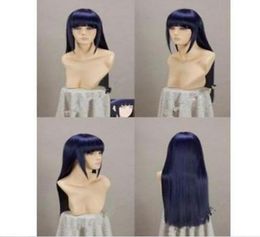 Narutos Shippuden Hinata Hyuga Blueblack mixte Cosplay Wigsgtgt Nouvelle image de mode de haute qualité Wig4261811