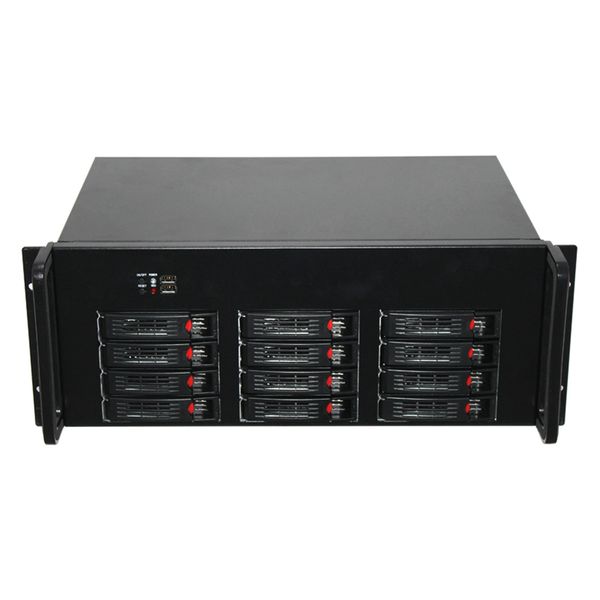 Boîtier NAS 12 baies de stockage ITX swap 4Userver châssis fabricant boîtiers de serveur avec disque dur 2,5/3,5
