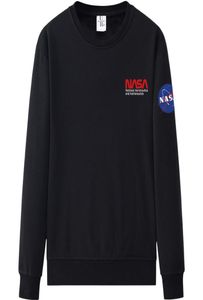 Sweaters de cuello de suéter de manga larga de manga larga de la NASA Sweaters Athletic Casual Plus Tamaño 255571023664