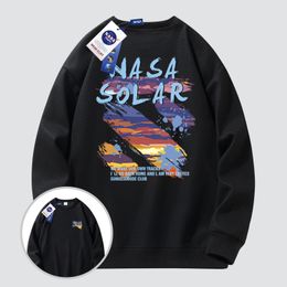 NASA SOLAR Graphic Sweat à capuche pour homme Survêtement unisexe à manches longues avec imprimé mélangé d'automne