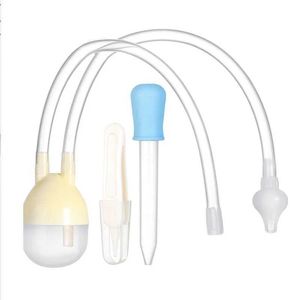 Aspirateurs nasaux # 3 pièces / ensemble de silicone pour bébé nettoyant pour nouveau-née aspirateur inhalateur inhalateur bébé compte-gouttes médicales accessoires pour enfants D240516