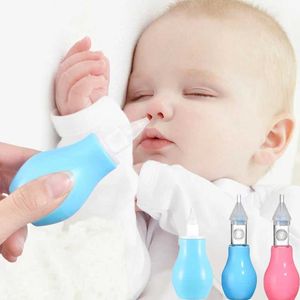 Aspirateurs nasaux # bébé inhalateur nasal silicone + pp anti-adsorption nasale anti-réflexion pression de la main de nettoyage nasal de soins de sécurité bébé détachable D240516