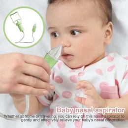 Aspirateurs nasaux # aspirateur nasal pour bébé aspirant nasal en silicone Nettoyer de nez réglable pour bébé avec des ventouses douces D240516