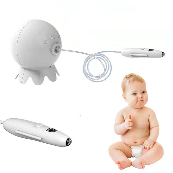 Aspirateurs nasaux Rechargeable Bébé Snot Aspirateur Aspiration Réglable Soins De Santé Électrique Sécurité Nez Nettoyant Pour Born Toddler Tool 230705