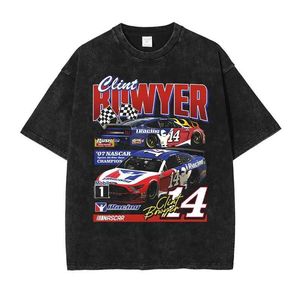 Nascars Racing T-shirt Vintage Gewassen F1 Sportwagen T-shirt Streetwear Motor Sport Korte Mouw Harajuku Tops Tees Mannen Katoen