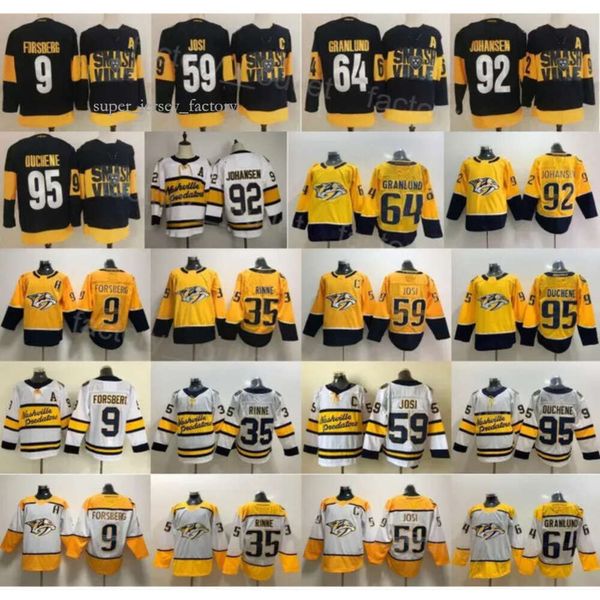 Nashville Hockey Predator Jerseys 2022 Stadium Series 59 Roman Josi 35 Pekka Rinne 9 Filip Forsberg 92 Ryan Johansen 95 Matt Duchene 64 Mika 8907 8593