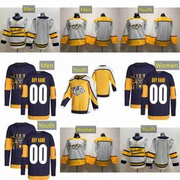 Maillots des Predators de hockey de Nashville 90 Mark Borowiecki 45 Alexandre Carrier 14 Mattias Ekholm 57 Dante Fabbro 59 Roman Josi Jeremy Lauzon 3 6067 3240