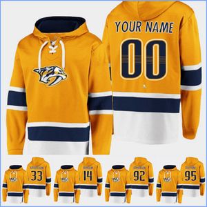 Nashville''predators''hoodie 14 Ekholm 33 Arvidsson 95 Duchene 92 Johansen Maillots de hockey personnalisés Hommes Femmes Jeunes