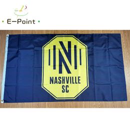Nashville SC 3*5ft (90cm*150 cm) Polyester vlaggen Banners Decoratie Flying Home Garden Vlag Feestelijke geschenken