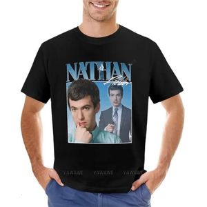 Nathan Fielder 90_S vintage t -shirt zomer top hippie kleding op maat t shirts ontwerp je eigen heren lang 240409