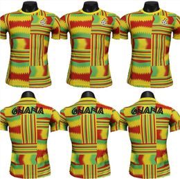 Nationale 2023 2024 Ghana Team A.AYEW Heren Voetbalshirts Speler Versie J. AYEW BABA DJIKU KUDUS Voetbalshirt Korte Mouw Uniformen