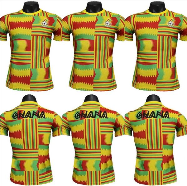 Nacional 2023 2024 Equipo de Ghana A.AYEW Camisetas de fútbol para hombre Versión del jugador J. AYEW BABA DJIKU KUDUS Camiseta de fútbol Uniformes de manga corta