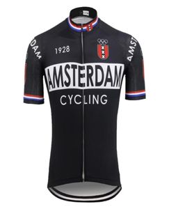 Maillot de cyclisme national noir à manches courtes maillot vtt AMSTERDAM FRANCE ITALIA HOLLAND vêtements de vélo ropa ciclismo 5 style5143640