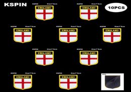 National Flag Patch Hook Loop Engeland Badges Armband 3D Stick op jas Backpack Stickers6159980