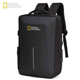 National Geographic Anti Theft Bag impermeable a impermeable USB Cargo 15 6 pulgadas Pack Mochila Eva Impact Protection 2203092819